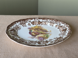 Engels Palissy Game Series ovale schaal 30 cm (afbeelding fazant )