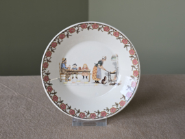 Frans Sarreguemines Enfants schaaltje 12 cm (afb. pannenkoeken eten)