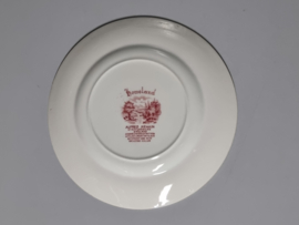 Engels rood Alfred Meakin Homeland Ontbijtbordje 20 cm