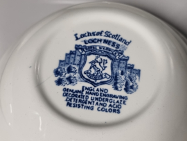 Engels blauw Enoch Wedgwood Lochs of Scotland set 6x Ontbijtschaaltje Dessertschaaltje 12,5 cm