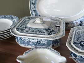 Victoria groen Societe Ceramique Eetservies 12 personen