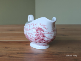 Engels rood Hostess Tableware Olde Country Castles sauskom