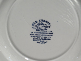 Engels blauw Mix & Match Set 6x ontbijtbord 19,5 - 20,5 cm