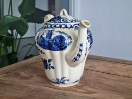 Peacock blauw Societe Ceramique Koffiepot (creme)