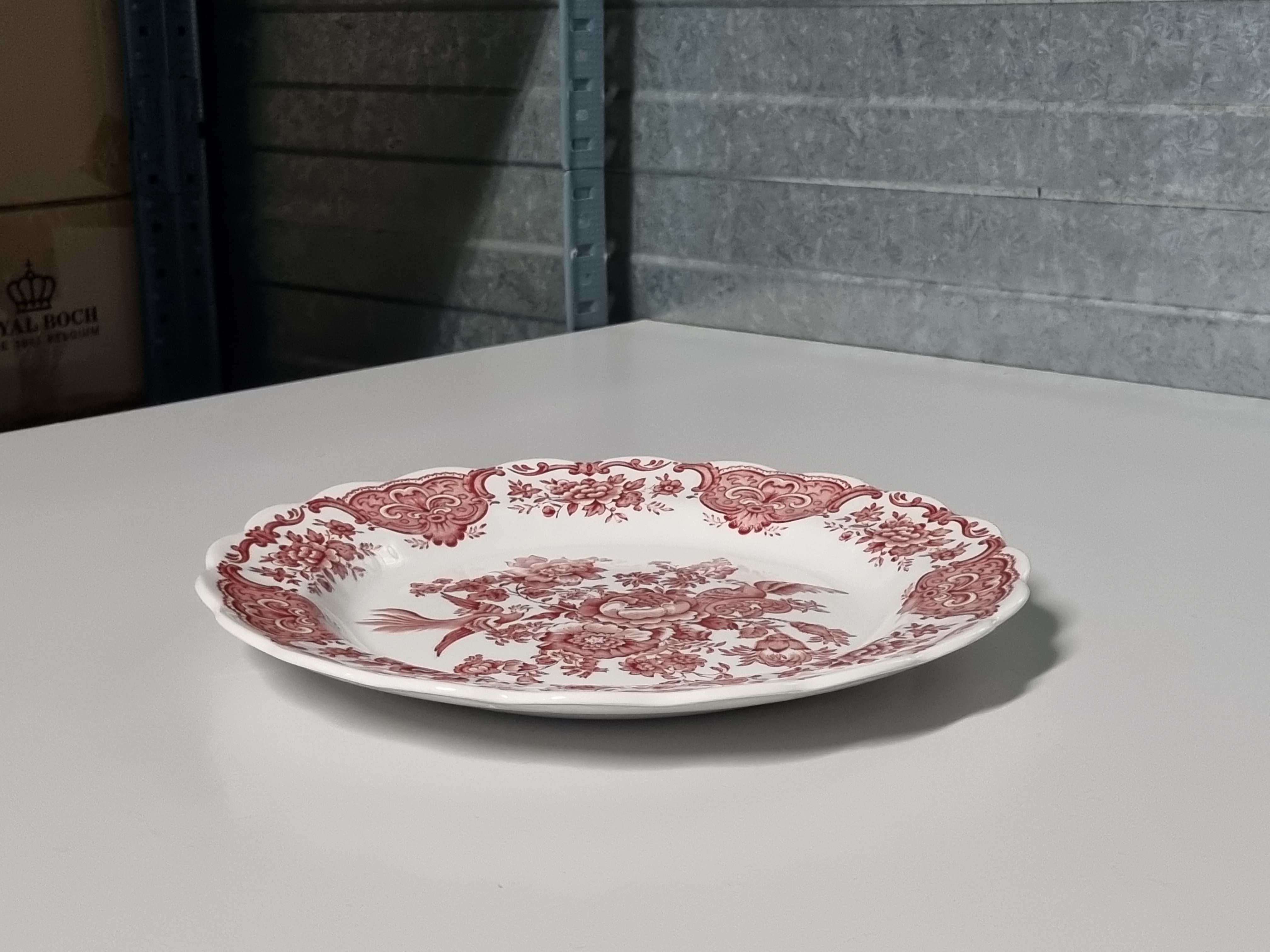 Engels rood Ridgway Windsor plat dinerbord 25 cm