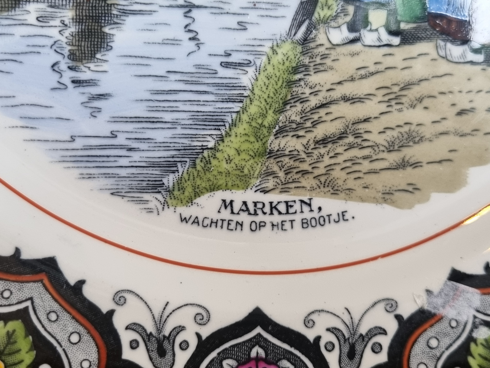 Wandbord Societe Ceramique Mooi Nederland decor Marken 23 cm