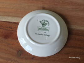 Engels Mason's Christmas Village 1983 Kerstservies bordje 9,5 cm (huis cadeaus)