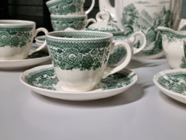 Villeroy en Boch Burgenland groen Koffieservies 8-pers.