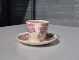 Villeroy en Boch Burgenland rood Koffie Kop en schotel