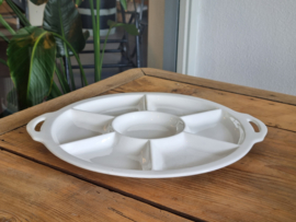 Societe Ceramique wit Vakkenschaal Snackschaal 32 cm