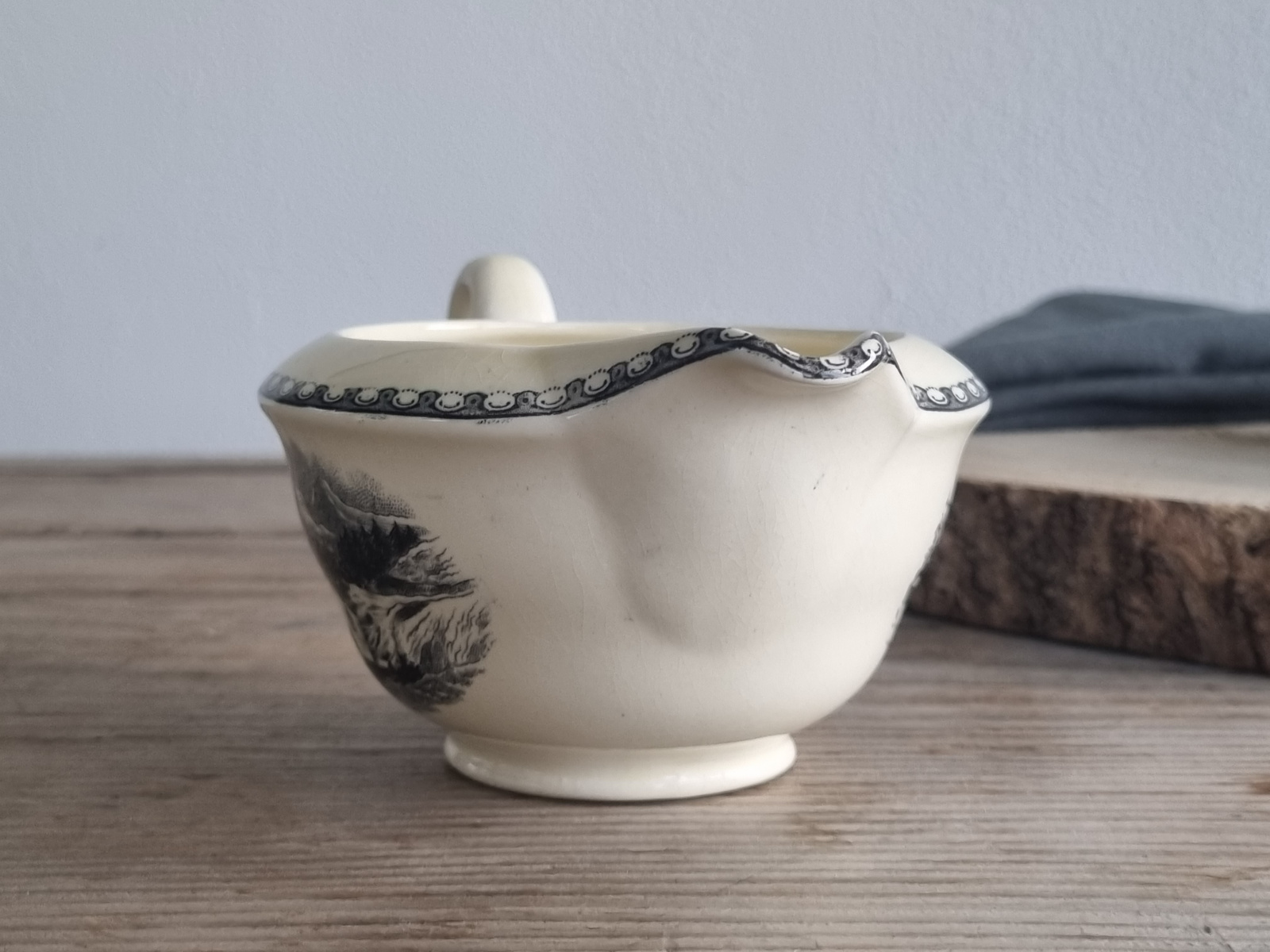 Landschap Zwart Societe Ceramique Roomstel (rond model)