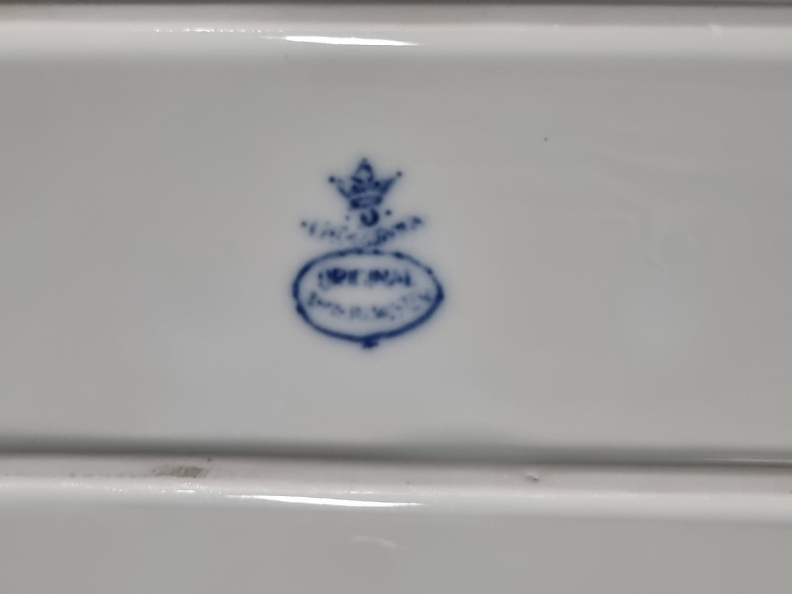 Zwiebelmuster Duits Schaal rechthoekig 33 cm