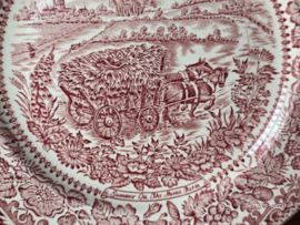 Engels rood English Ironstone Tableware EIT plat dinerbord 24 cm (Home Farm)