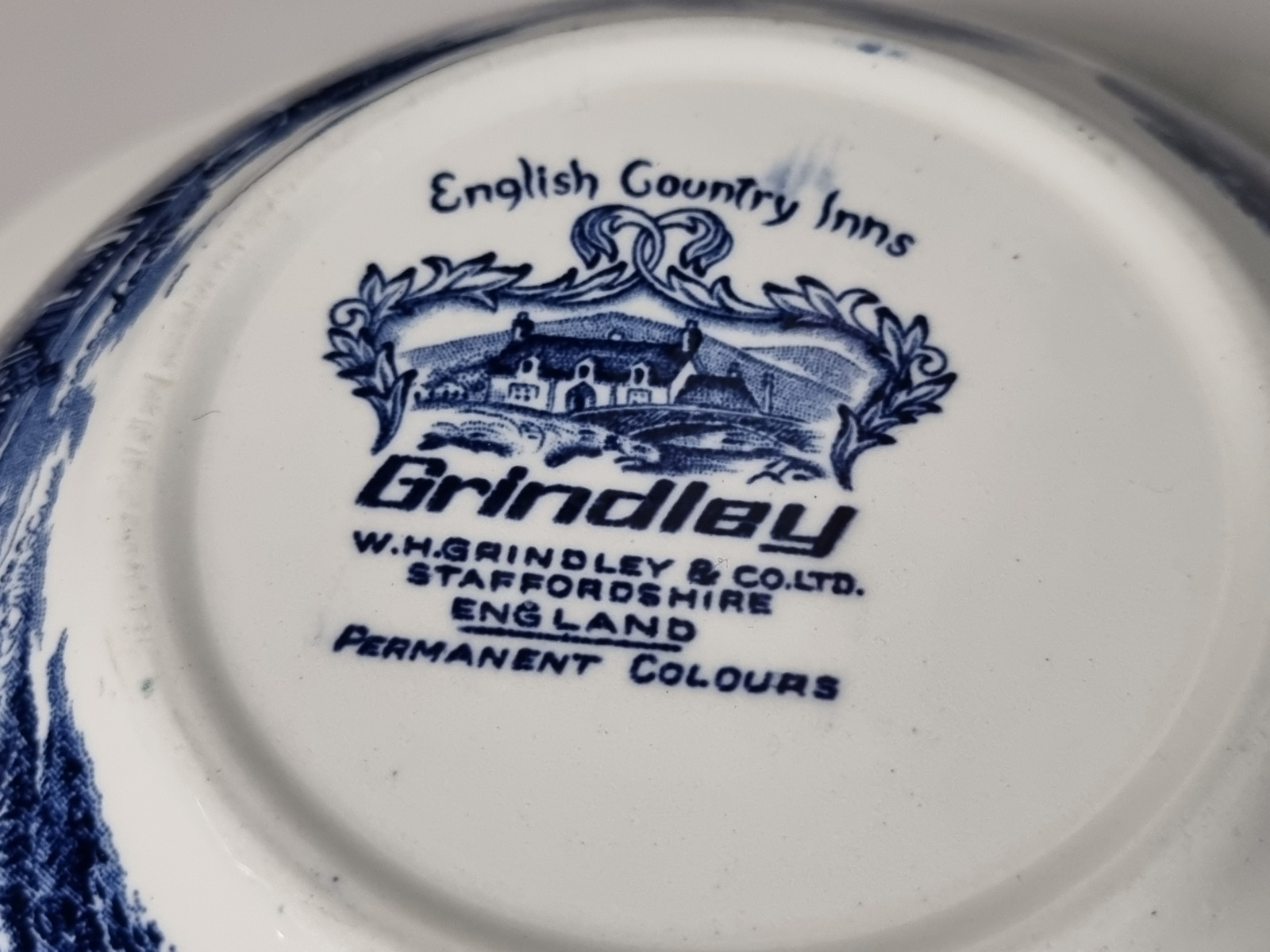 Engels blauw Grindley Country Inns dekschaal