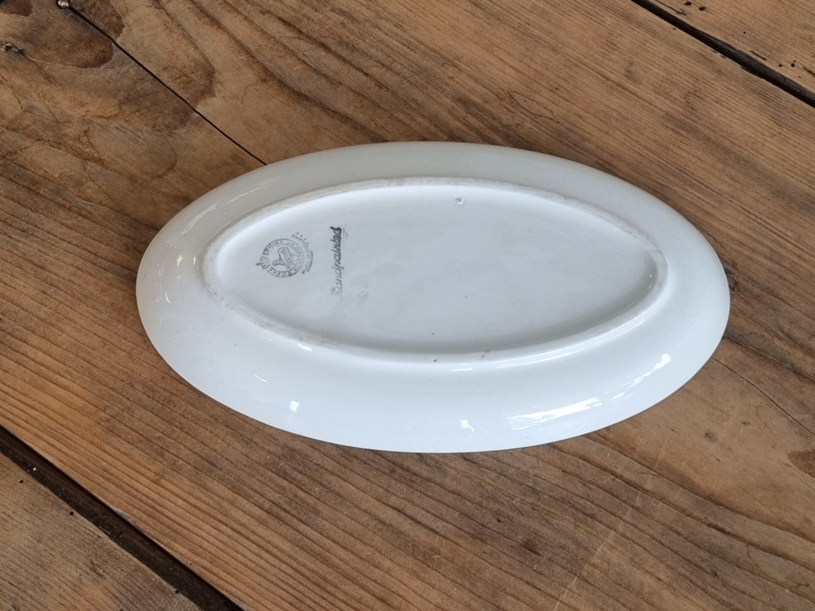 Oud Boerenbont Regout | Royal Sphinx ovaal schaaltje 24 cm
