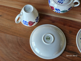 Boerenbont Boch Koffieservies Zeeland 6-personen (groen stempel)