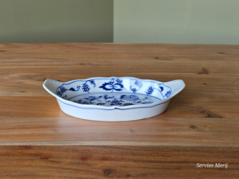 Blue Danube ovale schaal met greepjes 23 cm