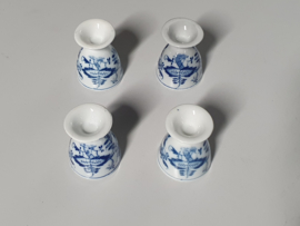 Zwiebelmuster Regout set van 4x Eierdopje