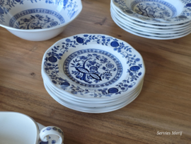 Engels blauw Enoch Wedgwood Blue Onion eetservies 6 personen
