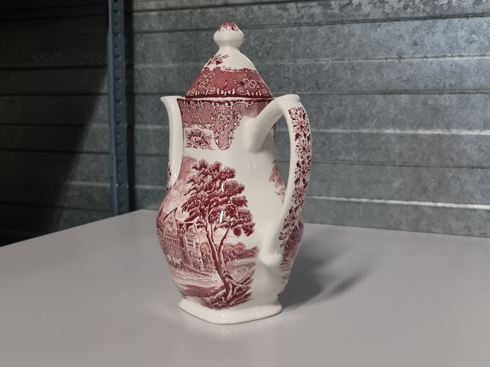 Engels rood Grindley Country Inns koffiepot theepot 19,5 cm