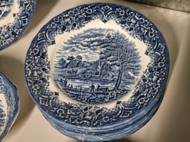 Engels blauw Grindley Homeland serviesset 26 delig