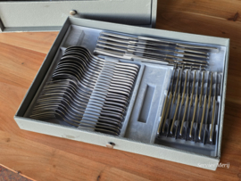 Bestek set Inox parelrand 12 personen 103 delen