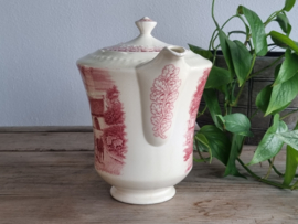 Boerenhoeve Rood Societe Ceramique Koffiepot (wit)