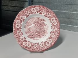 Engels rood English Tableware Unicorn (lijkt op Woodland) diep bord 22,5 cm