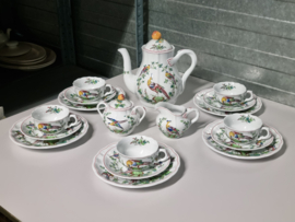 Copeland Spode Chelsea Birds Koffieservies Theeservies 5 personen