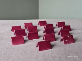 Set 15x tafelschikking naambordjes van aardewerk