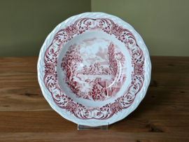 Engels rood Grindley Scenes After Constable Diep bord 22,5 cm
