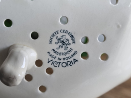 Victoria Groen Societe Ceramique Fruittest op leeuwepootjes (wit)
