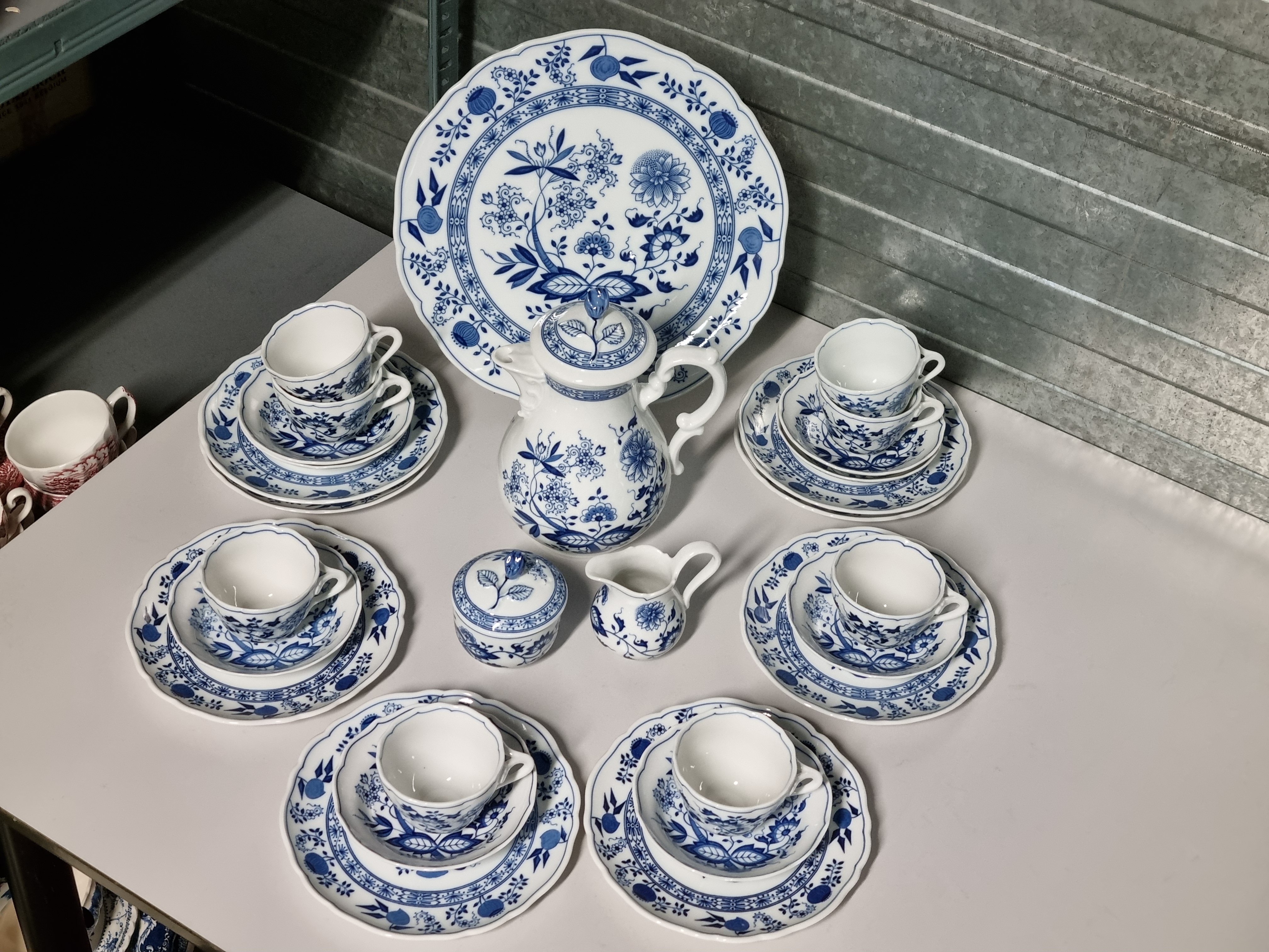 Zwiebelmuster Hutschenreuther compleet koffieservies theeservies 8 personen