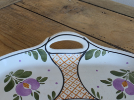 Societe Ceramique Schrijfnamendecor Baarn Dienblad van Aardewerk