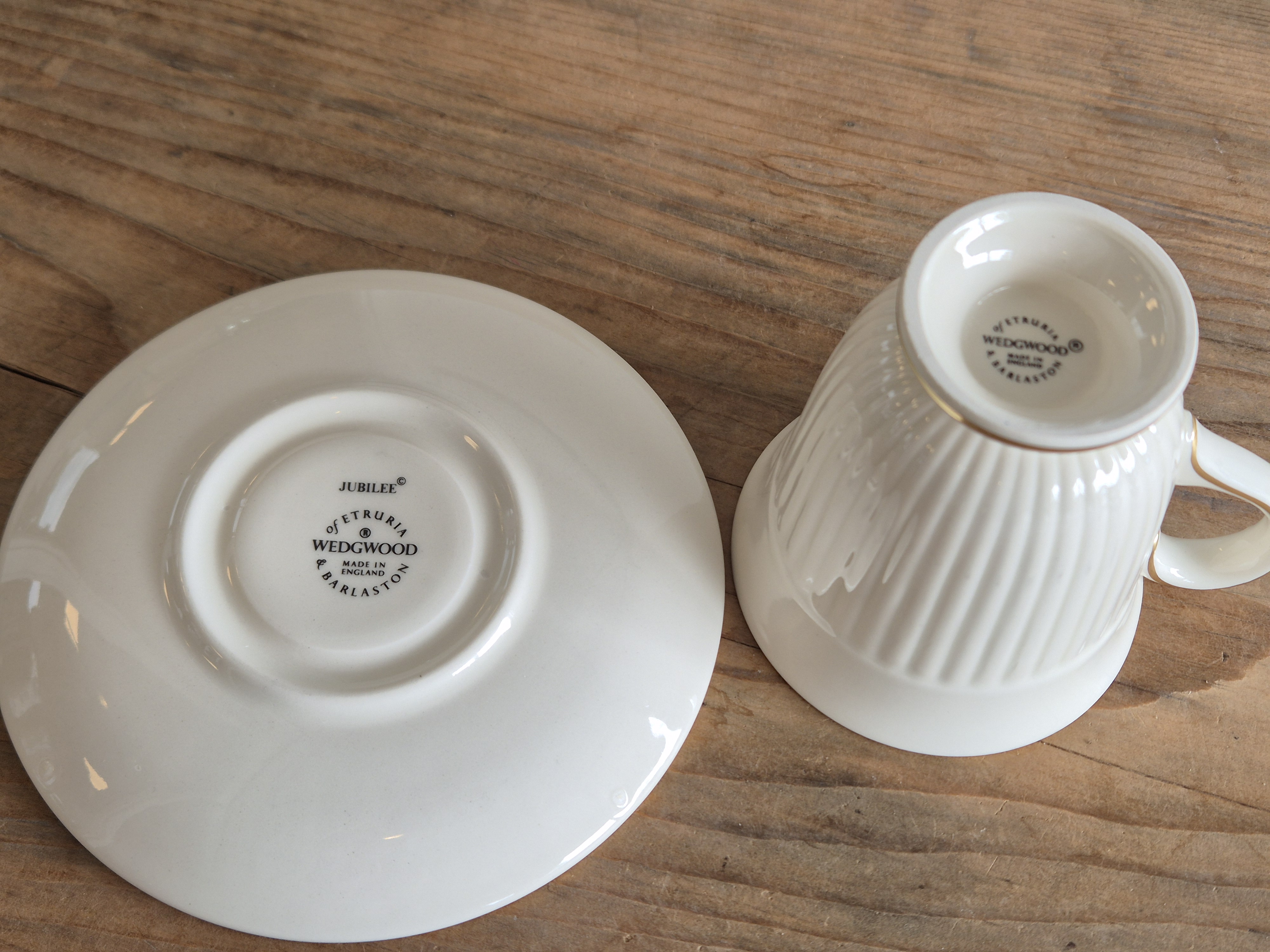 Wedgwood Edme Jubilee Goudrand Koffie Kop en schotel