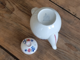 Oud Boerenbont Regout Koffiepot model Utrecht 1 liter