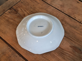 Petrus Regout Marines donkerblauw tazza op lage voet 23,5 cm (hoekig model, ster)