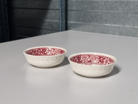 Villeroy en Boch Rusticana rood set 2x Serveerschaaltje Amuse 9 cm