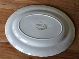 Engels groen Myott The Brook Ovale schaal 31,5 cm