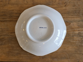 Meibloem Petrus Regout Tazza, ronde schaal op voet 24 cm (hoekig model)