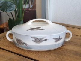 Verkocht = Waechtersbach Wildservies Dekschaal Terrine Eenden