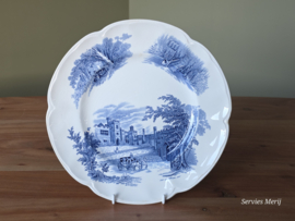 Engels blauw Johnson Bros Haddon Hall dinerbord 25,5 cm