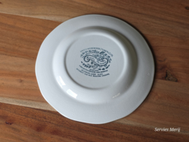 Engels petrol Enoch Wedgwood Asiatic Pheasants ontbijtbord 19,5 cm