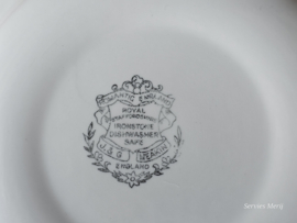 Engels rood Meakin Romantic England Gebakstel 12-persoons