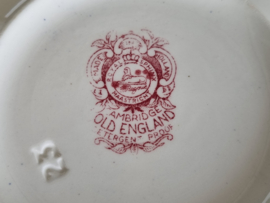 Regout Castillo Old England rood Serveerschaal 22,5 cm