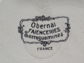 Frans Sarreguemines Obernai diep bord 23 cm (toren)
