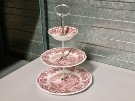 Enoch Wedgwood Royal Homes rood of Britain Etagere 3-laags