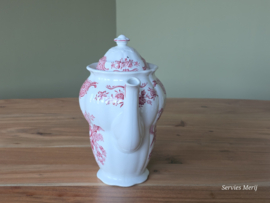 Engels Ridgway Windsor rood Koffiepot 19,5 cm