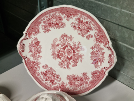 Verkocht = Villeroy en Boch Fasan rood Villeroy en Boch theeservies 6 personen