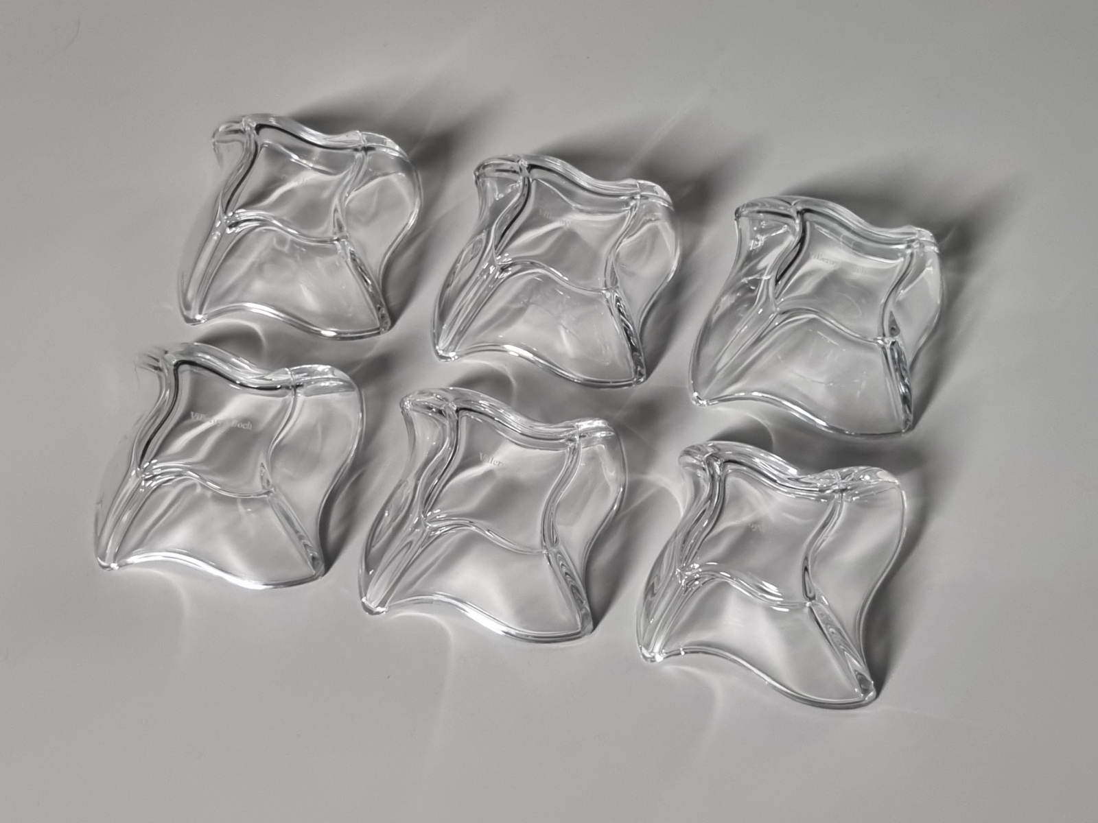 Villeroy en Boch decor New Wave set 6x Dessertschaaltje 7,5 cm